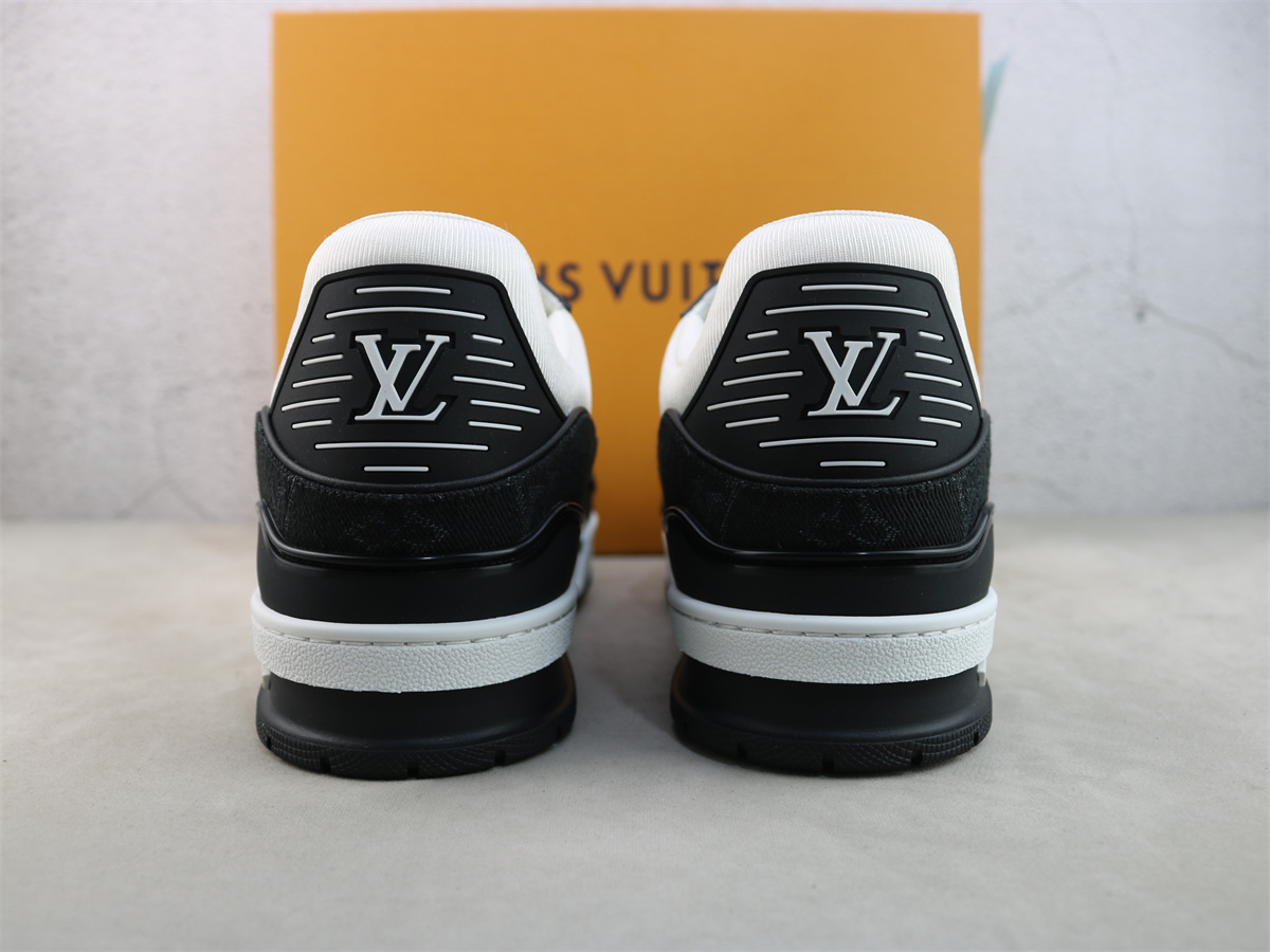 LV Trainer Sneaker Black White